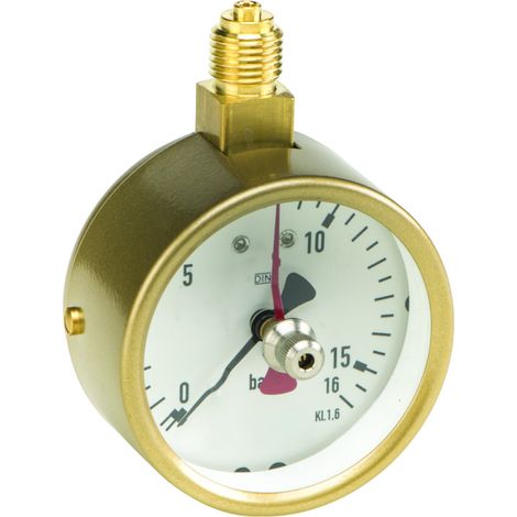 Manomètre S16/111 pour appareil de test de pression G194, G 1/4, 0-16 bar