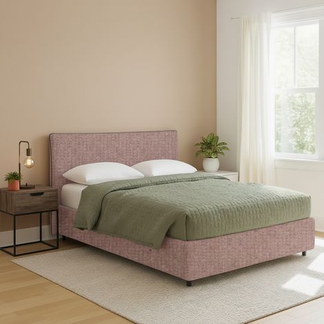 Cama Doble Crewe, Desenfundable, Hecha en Italia, Rosa Antiguo (1/5)
