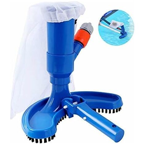 jardin piscine Aspirateur Piscine Mini à Jet avec Tête d'aspiration à Nettoyage Rapide Portable avec Brosse et Raccord De Tuyau (Tuyau Non Inclus) (1/5)