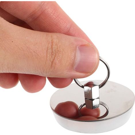 Tapón de bañera，2 piezas，Tapón de fregadero，Tapón de fregadero，Tapón de fregadero，Tapones de desagüe，Acero inoxidable (1/4)