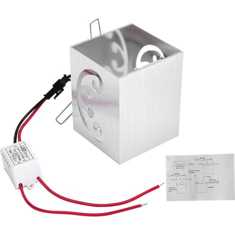 Applique murale LED 3W AC 85V-265V, lumière blanc chaud, idéale pour la maison, la chambre, un bar, un café ou un restaurant. (1/4)