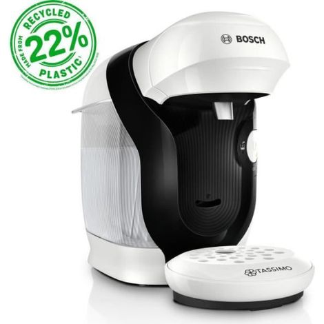 Bosch – Machine à café à capsule TASSIMO T11 – 1400W – Réservoir 0,7L – Programme de nettoyage automatique – Fabriquée avec 22% de plastique recyclé