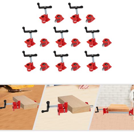 YISSALE – Set de 8 serre-joints à tube 3/4 pouce, serre-joints à vis à serrage rapide et pinces métalliques, colliers et brides pour tubes, serre-joints pour bois, outillage à main et DIY (1/5)
