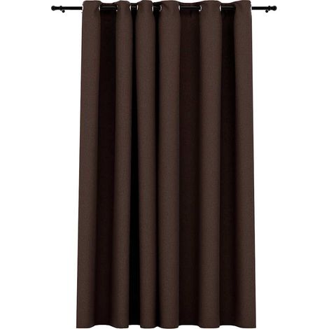 vidaXL Tenda Oscurante Effetto Lino con Occhielli Talpa 290x245