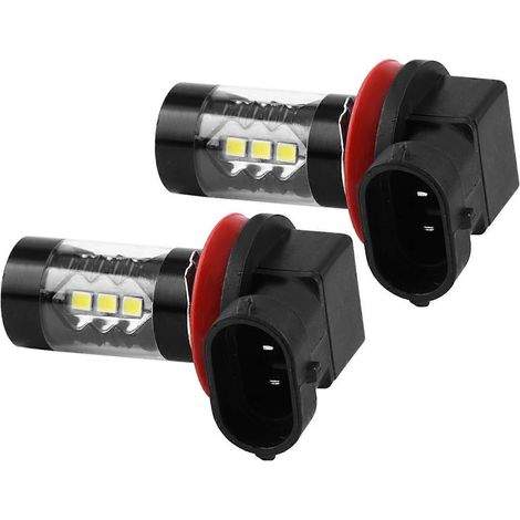 Stück H11 H8 12V‐24V 80W Auto Hochleistungs-LED-Nebelscheinwerfer/Tagfahrlichtlampen
