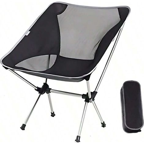 Chaise sac à dos pliante – Chaise pliante légère et compacte avec pieds antidérapants – Chaise d'extérieur compacte et résistante, 59 x 51 x 65 cm (1/5)