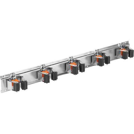 Bradas Estante para herramientas de pared para cobertizo de jardín o garaje con rodillos de goma flexibles para un agarre apretado (estante de 5 soportes) (1/3)
