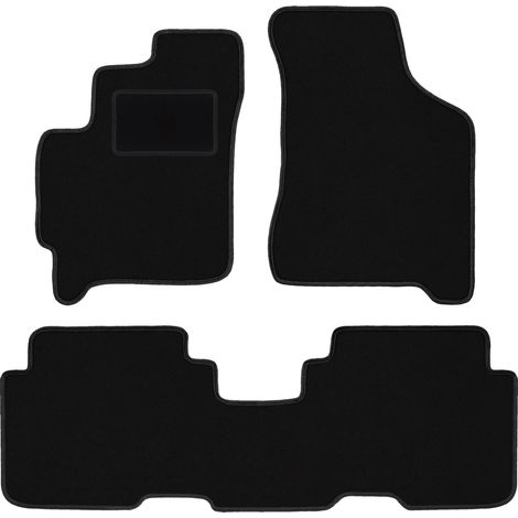 Schwarze Veloursmatten für: Kia Carens I Minivan (1999-2006) (1/5)