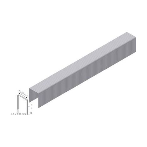 Grapas Prebena pf06cnk 8000 piezas 6 mm x 10.55 mm