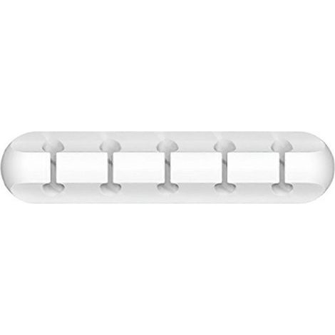 Selbstklebender 5-Loch-Kabelmanager mit festem Stecker, weiß (1/5)