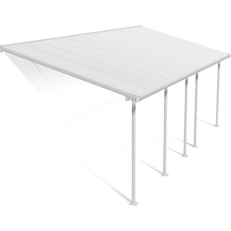 Palram - Canopia abri de terrasse aluminium Feria  Blanc  295x730x305 cm