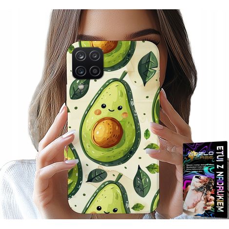 Custodia per Samsung Galaxy A22 5G - simpatica custodia con avocado sorridente (1/5)