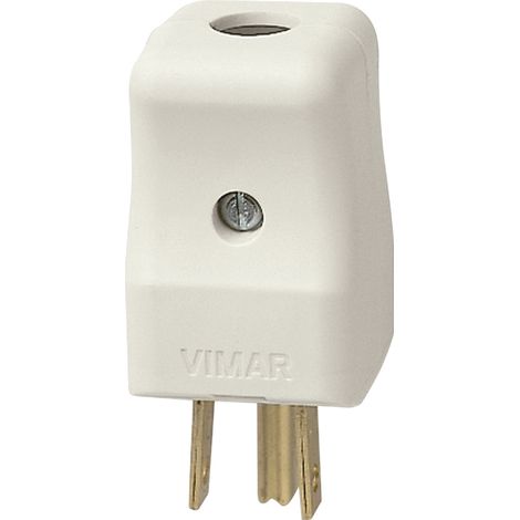Spina 2P+T 15A Usa+Saso Bianco VIMAR 01096.B