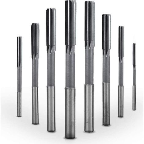 Alesatori inclusi (10 pezzi) Alesatori a scanalatura dritta HSS H7 Fresa 3/4/5/6/7/8/9/10/11/12 mm