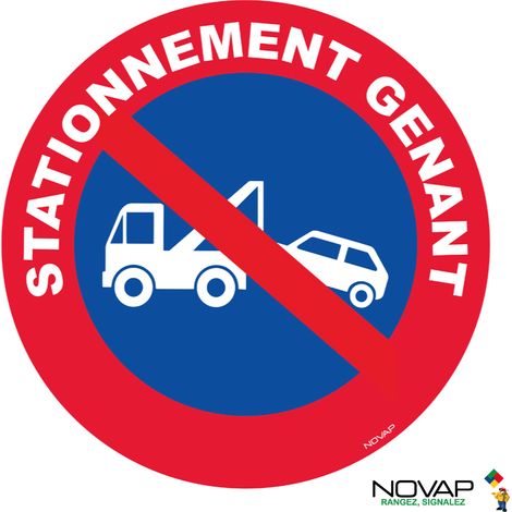 Panneau Défense de stationner mise en fourrière -sans décret- - Rigide Ø300mm - 4060750