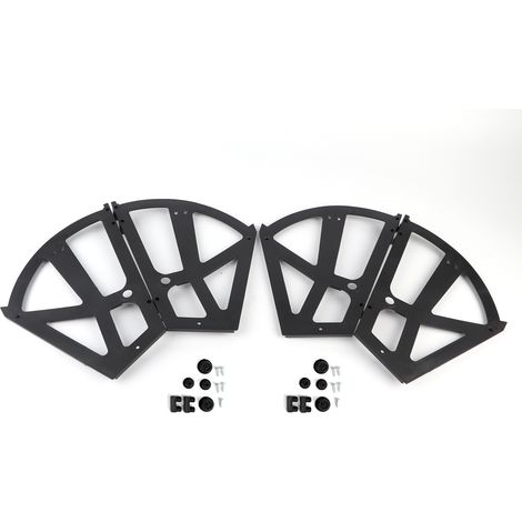 Set di 4 pezzi per mobili domestici: cerniera per cassetto scarpiera, piastra ribaltabile, telaio girevole, accessorio di supporto.