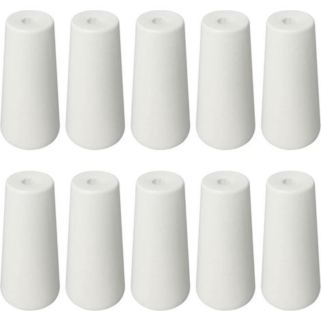 Nodi per cordoni in legno, 10 pezzi, accessori per cordoni per tende da interni, colore bianco (1/2)