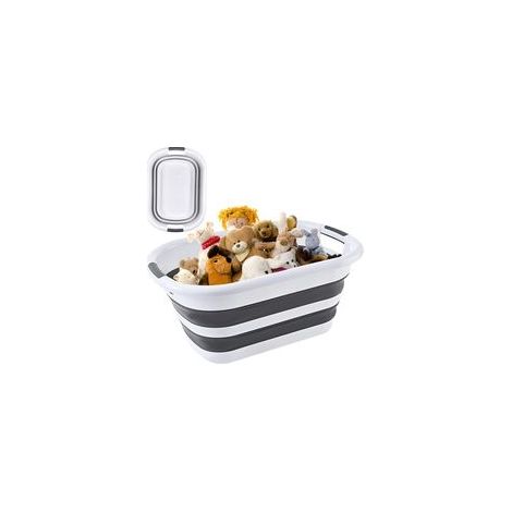Panier à linge pliable de 26 litres, Boîte de rangement portable peu encombrante, Règle dépliante (H x L x P) 23 x 38 x 53 cm, Convient pour la maison et le camping