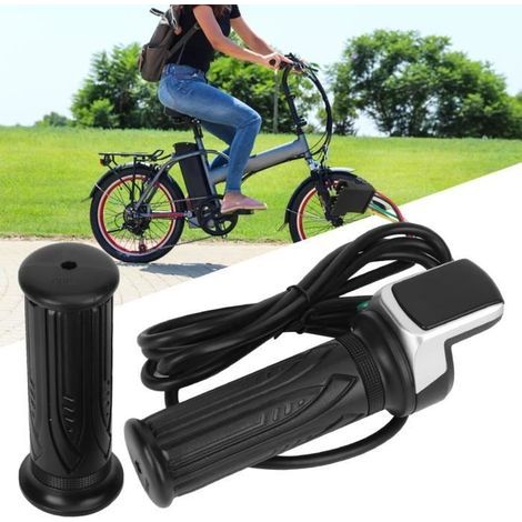 Manopola acceleratore per bici elettrica con 6 core, display LCD e interruttore (36V) - NIM (1/4)
