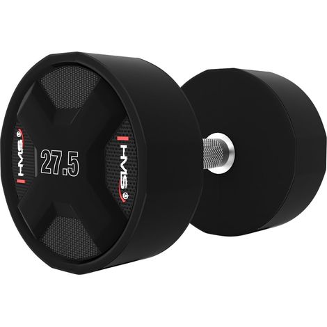 Mancuerna de poliuretano de 27,5 kg: equipo de fitness duradero