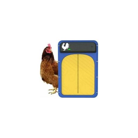 Porte automatique pour poulailler à piles avec capteur de luminosité, étanche, 35 x 24 x 4,3 cm, 1 pièce