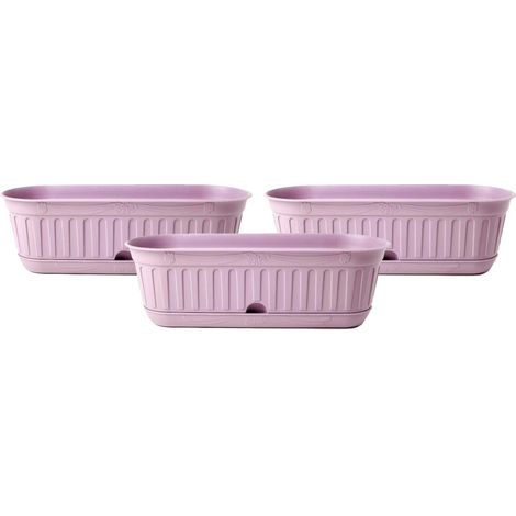 Etika Big - Set 3 Pflanzer, Farbe lavendel