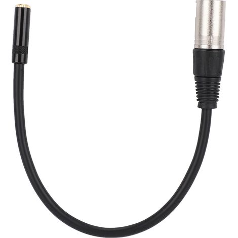 3,5-mm-Klinkenbuchse auf XLR-Stecker Audio-Adapterkabel aus Zinklegierung, Patchkabel (1/5)