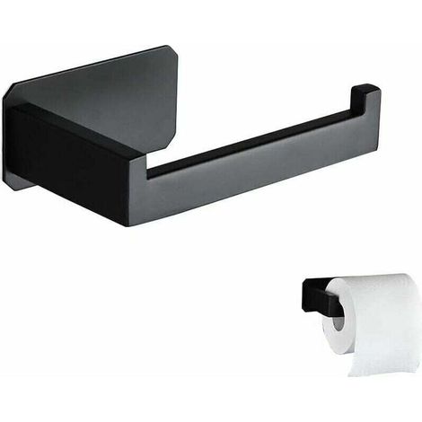 YMYNY Devidoir Papier Toilette Acier Inoxydable Derouleur Papier Toilette Mural Original Sans Percage Noir Porte Papier Toilette Adhesif 3M Pour Decoration Salle de Bain WC Accessoire Cuisine (1/4)