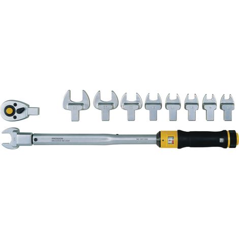 Proxxon – Clé dynamométrique 1/2" 10 outils 13-30mm – Accès latéral dans espaces restreints – Construction en acier CrV – MicroClick MC 200-Multi