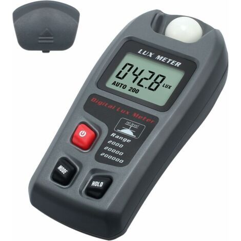 20000 FC/200000 Luxmètre Numérique Lux Mètre Digital Poche Photomètre Illuminance Numérique LCD Éclairement Luminomètre Teseur de Lumière Mètre pour École Famille Industrie Entrepôt Lab (145 X (1/5)