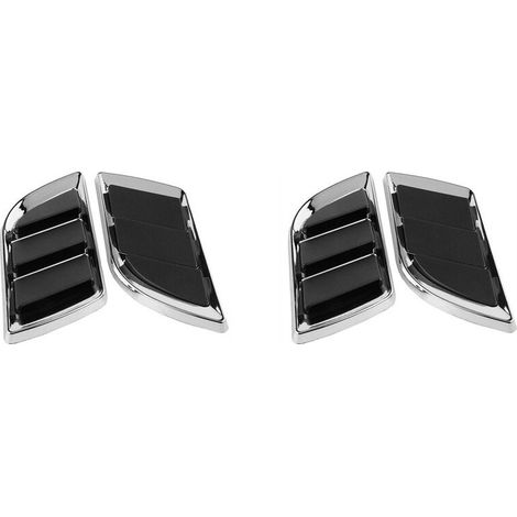 Adatto per 4 coperture di prese d'aria laterali per auto, adesivi decorativi per condotti di aspirazione dell'aria