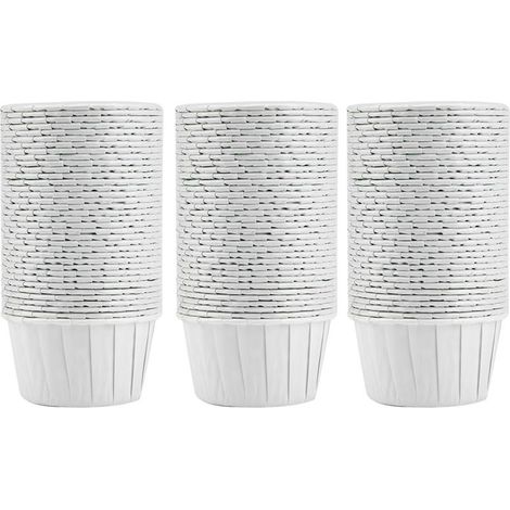 Leftwei 100PCS Muffin Cases Cup, Mini Cupcake Liners Paper Round Cake Baking Cups Muffin Cases Muffin Baking Paper Cups for Home Party Wedding (Blanc). (1/5)