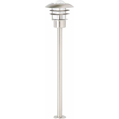 BRILLIANT Lampe Terrence Außenstandleuchte edelstahl 1x A60, E27, 60W, geeignet für Normallampen (nicht enthalten) IP-Schutzart: 44 - spritzwassergeschützt (1/3)
