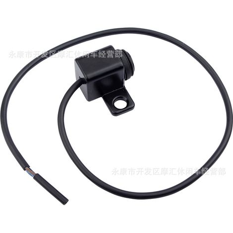 Accessoires pour moto, quad, buggy de plage, véhicule tout-terrain : phare en alliage d'aluminium de 22 mm avec interrupteur rétro noir (1/4)