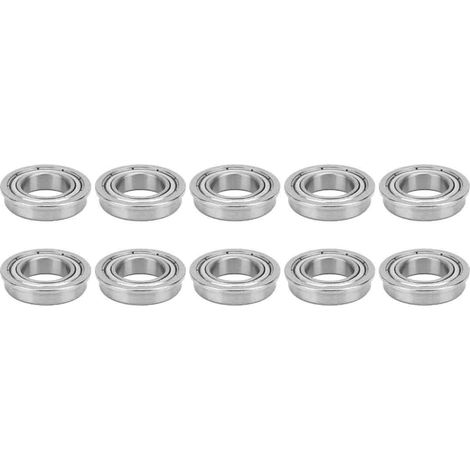 10pcs F6800-ZZ Deep Groove Flange Ball Bearing Double sided Seal Bearing 10x19x5mm (1/5)