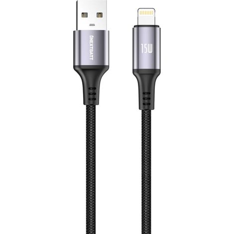 Nextbatt Usb A Auf Lightning Kabel 15 W 1 M Schwarz