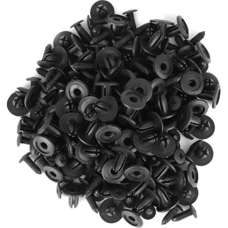100 pièces voiture rivets en plastique 6mm trou Dia attache garde-boue pare-chocs punaise Clip AP (1/5)