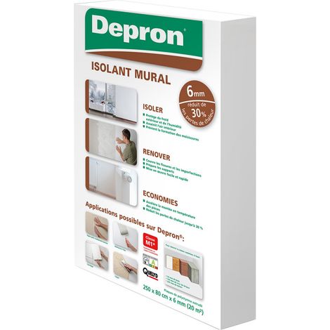 DEPRON PANNELLI ISOLANTI DA 6MM (125 X 80 ) CONFEZIONE DA 20MQ (1/5)