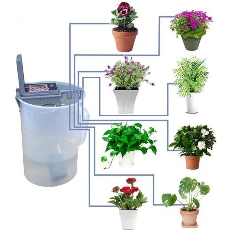 10 Pots Irrigation Système Automatique Arrosage Potager Plantes d'intérieur (1/5)