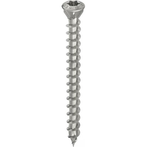Vis HECO-Topix-Plus spécial plancher - Ø3,5x60mm - Tête Fraisée avec nervures de fraisage - Filetage Total - T10 - Boite de 200 - 61654
