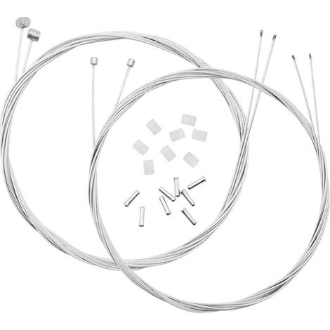 Cable DE Frein Velo Universel Câble De Dérailleur avec de Capuchons d'extrémité de Câble de Frein, Cable Frein Velo VTT Convient aux Vélos de Montagne (1/5)