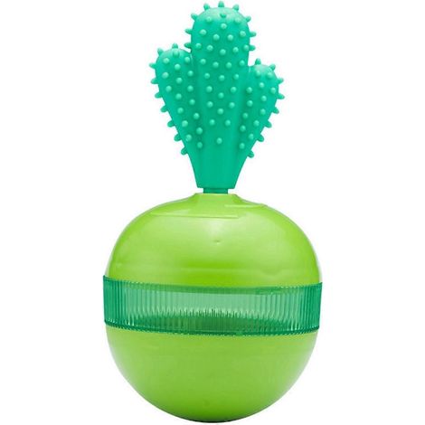 Distributeur de nourriture en forme de gobelet, boule alimentaire, jouet cactus, distributeur de nourriture vert (1/5)