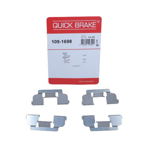 Kit d'accessoires, plaquette de frein à disque Quick Brake 109-1698 DACIA