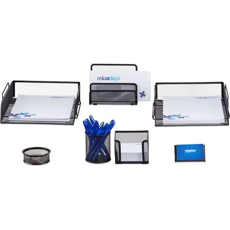 Juego de organizador de escritorio 7 piezas