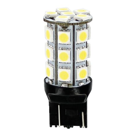 12V Hyper-Led 81 - 27 SMD x 3 chips - (W21/5W) - W3x16q - 1 pz - Scatola - Bianco (1/4)