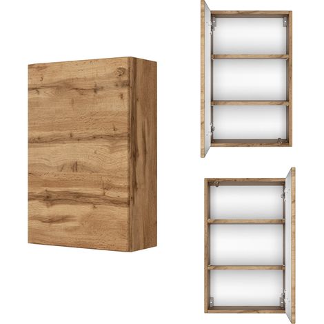 Hängeschrank Badezimmer 40 cm LAURIA-03 in Wotaneiche Nb., BxHxT: ca. 40x64x20 cm (1/5)