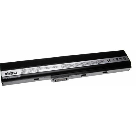 vhbw Akku kompatibel mit Asus K52DR, K52F-B1, K52F-A2B, K52EQ K52JT, K52f-a1, K52DR-X1, K52f, K52DR-A1 Notebook (5200 mAh, 10,8 V, Li-Polymer) (1/2)