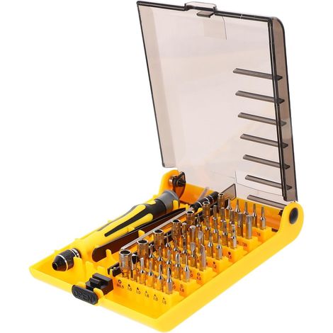 Kit mini cacciavite 45 in 1, con punte, pinzette e prolunga