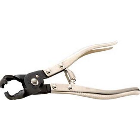 Pinza para Abrazaderas para bridas del compensatorio con 3 extremos instalación directamente, Largo : 177 mm, Ancho : de fijación 8-18 mm