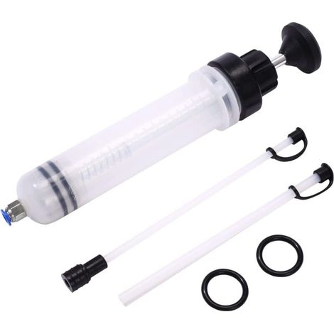 Seringue a Huile,huile Aspiration Seringue-200CC Pompe de Transfert,Pompe D'aspiration D'huile, Huile pour Engrenages Et Extracteur De Liquide De Frein et d'antigel-Outil de Transfert de Pompe à Main (1/5)